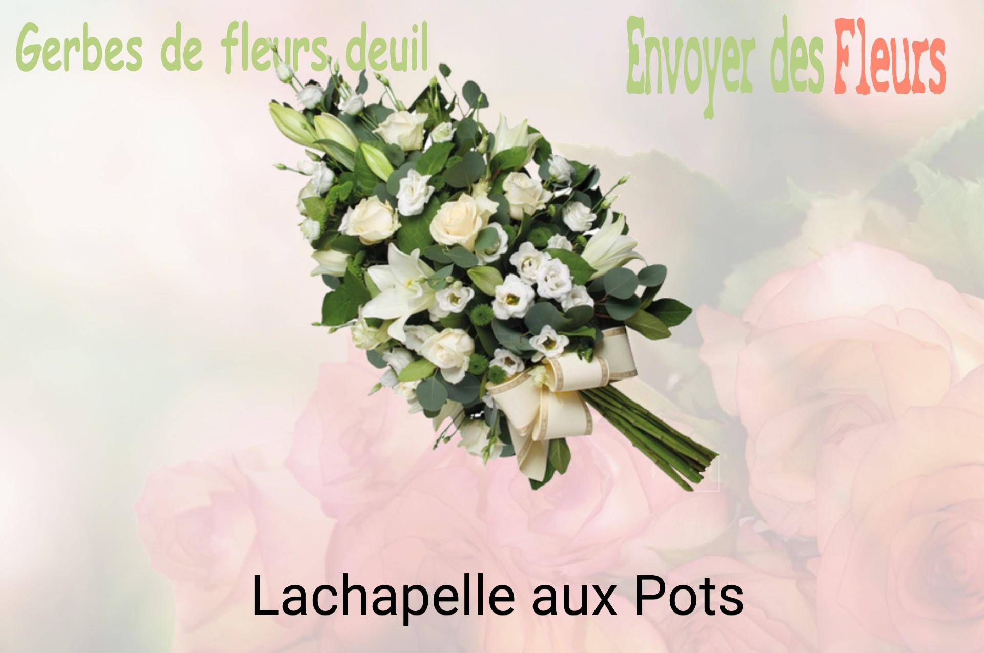 Gerbe de fleurs de deuil livrée à Lachapelle-aux-Pots